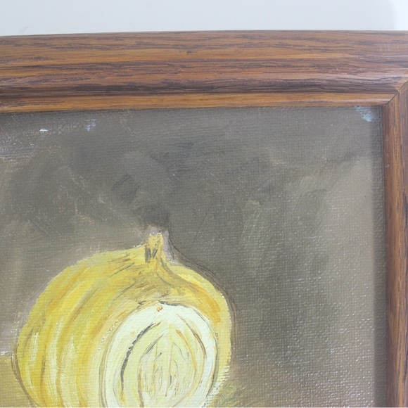 Vintage Original Still Life Painting Signed by Artist Framed Oil on Canvas Kitch - Picture 8 of 9